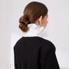 New Cotton Ruffle Bow Decoration Detachable White Fake Collar Black Blouse Sweater Lapel Top Clothing Accessories