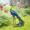 1 Pièce Statue Paon Métallique Multicolore Extérieur Jardin, Patio, Terrasse, Porche-Décoration Art de Jardin Métal