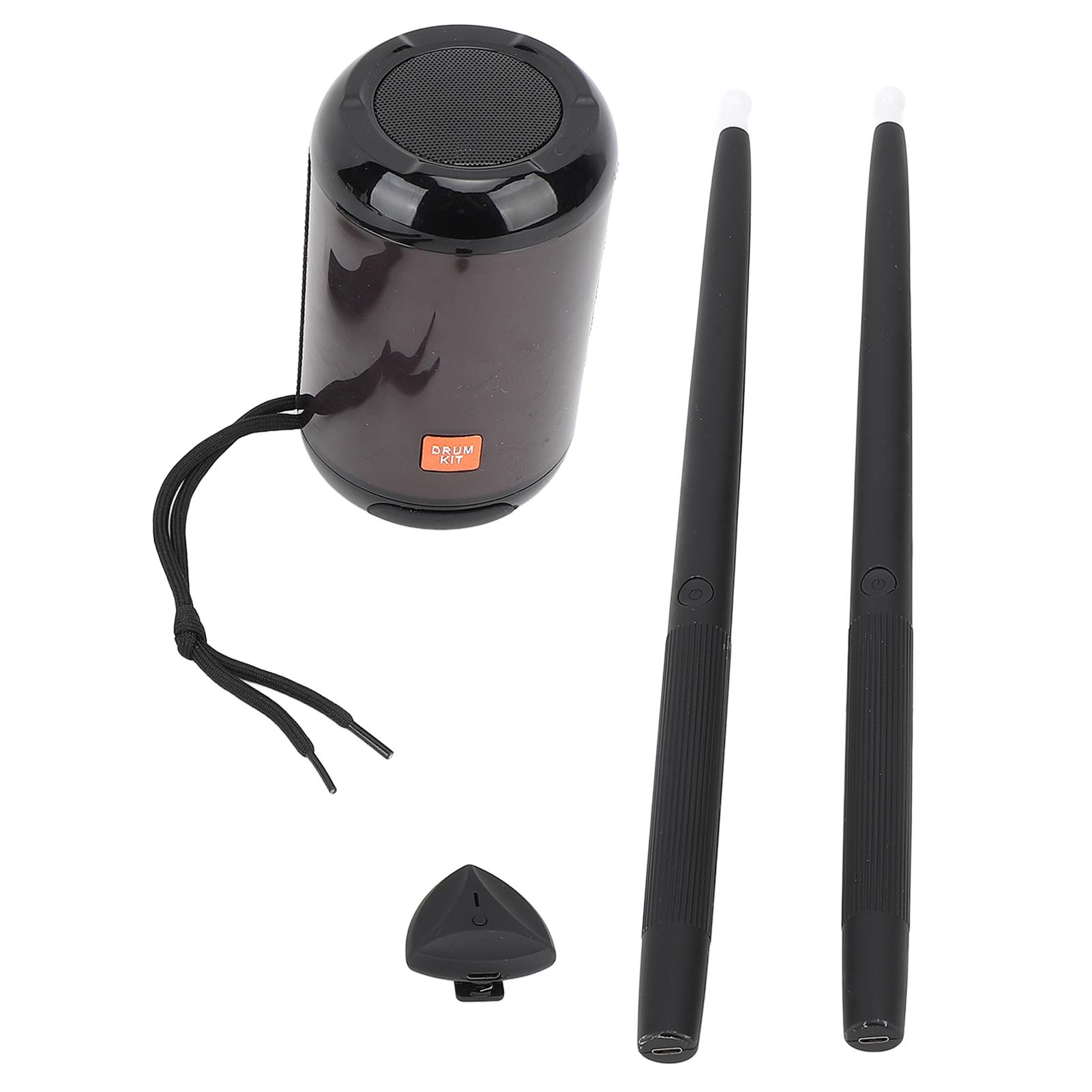 Electric Air Drum Set 3D Motion Sensing Somatosensory Drum Virtual Drumsticks with Foot Pedals Speaker for Kids Adults Beginners