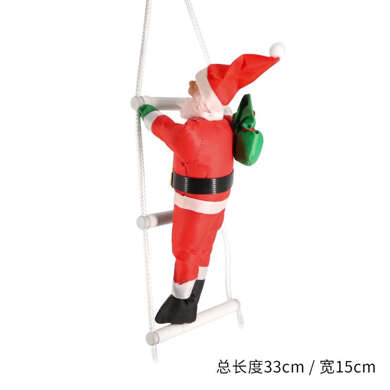 

Car Decoration Pendant Roof Tail Santa Climbing Ladder Christmas Decoration Creative Home Ornament Navidad Cristma Tree Ornament Ornament