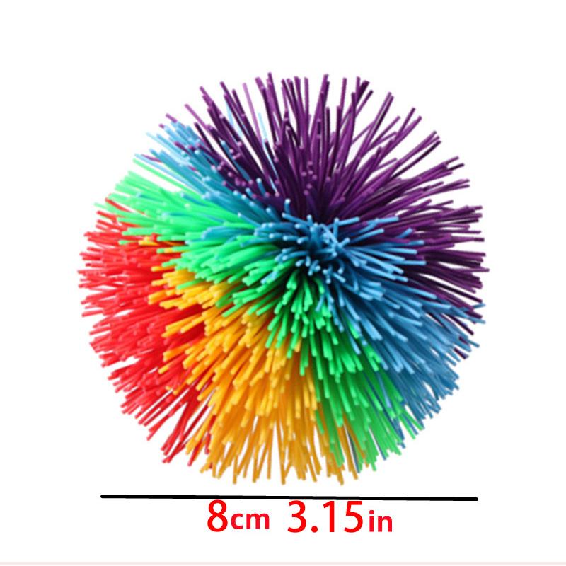 6/8/10cm Jugging Ball Colorful Rubber Wire Ball Toy For Kids Anti-Stress Stretchy Ball Children's Novelty Toys Funny Rubber Toy