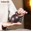 150ml Elegant Yixing Purple Clay Teapots Artists Handmade Xishi Pot Raw Ore Black Gold Mud Kettle Zisha Tea Set Drinkware Craft