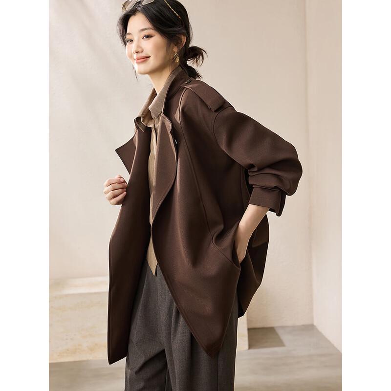 Mohan Yimei Women s Urban Relaxed Short Windbreaker Jacket S