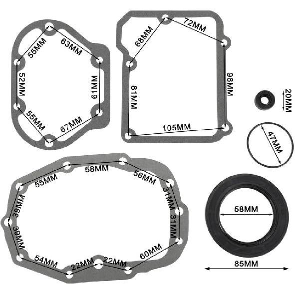 Transmission Gasket Shifter Pawl Seal Rebuild Kit for Electra Street Glide Sportster 883 XL Touring Dyna Road King Softail Classic FLHR FLHX Ultima 5