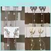 Crystal Butterfly Earrings Unique Design High-end Feel Exquisite Summer Earrings For Women