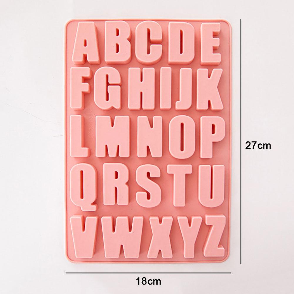 

Silicone World 26 Letter Silicone Chocolate Mold Non-Stick Cake Mould Jelly Candy 3D DIY Molds Kitchen Accessories Baking Tools