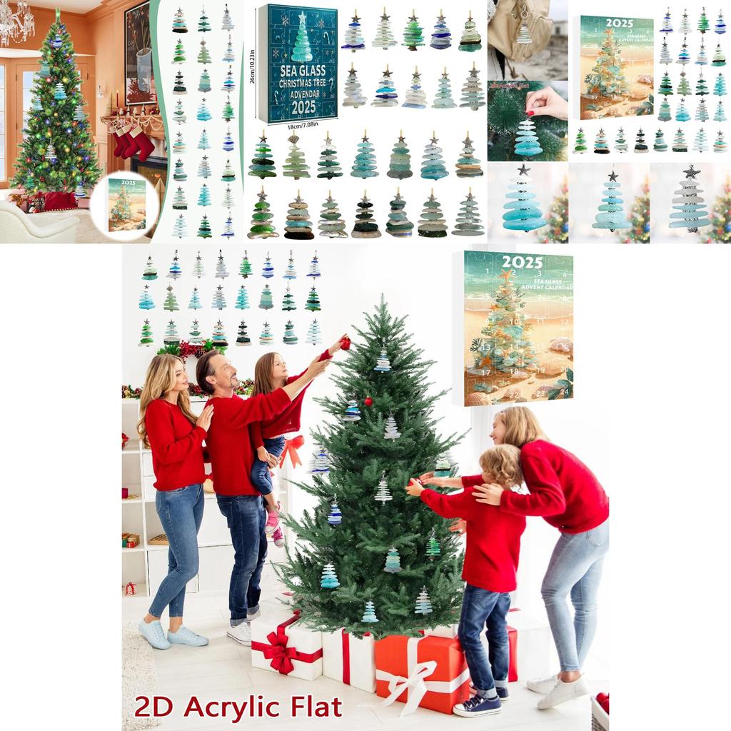 Weihnachtsbaum Hängedekor Kollektion mit Acrylteilen für saisonale Geschenkvergabe