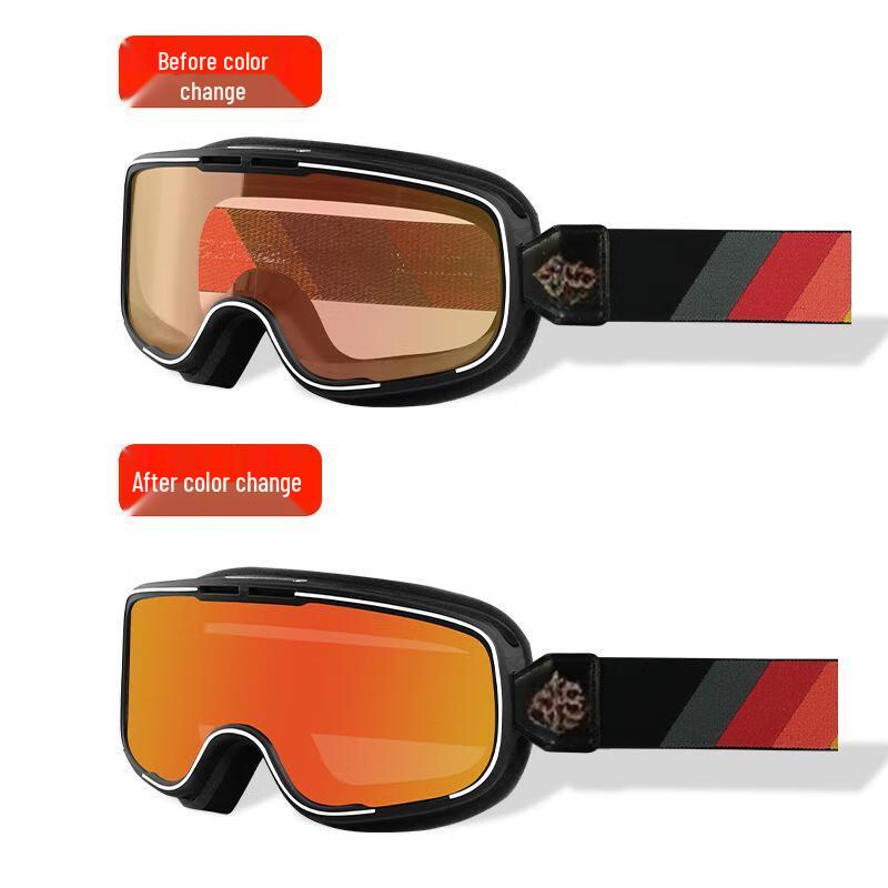 Retro Photochromic Motorcycle & Ski Goggles