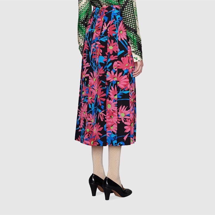 Gucci Casual Long Skirt Women's Black 409370-ZAGI6-1187
