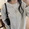 Simple and versatile design sense of love pendant necklace women's light luxury high-end sense long autumn and winter temperament sweater chain