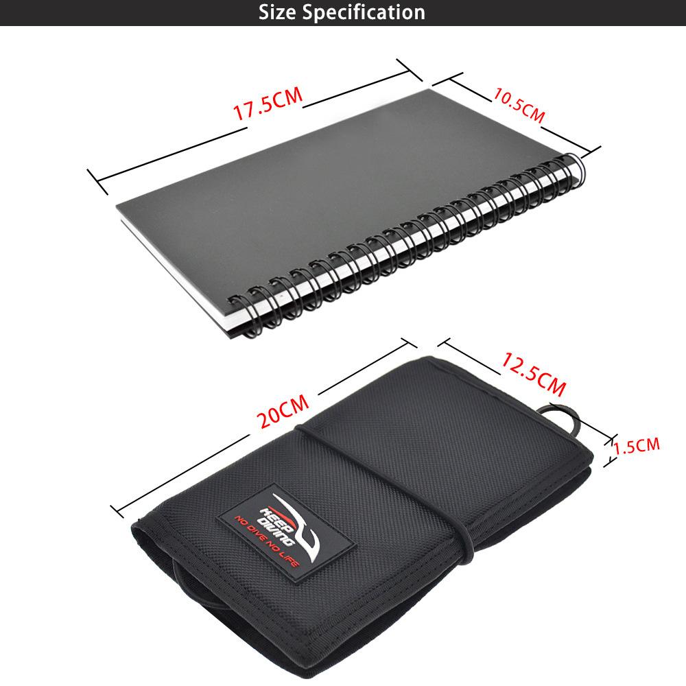 

Waterproof Notepad Diving Paper Notepad Underwater Notebook for Scuba Diving Snorkeling чёрный