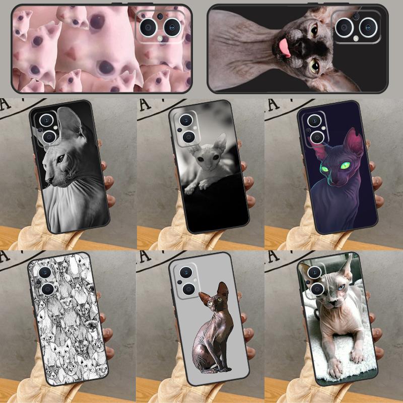 Sphynx Sphinx Cat Case For OPPO Reno 13F 12F 11F 8T 7 8 10 11 12 13 Pro OPPO Find X8 X6 Pro X3 X5 Lite Cover