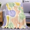 Pastel Swirl Abstract Blob Ultra Soft Sherpa Fleece Blanket Fluffy Warm Halloween Cozy Throw for Sofa Couch Bedroom All Season