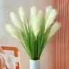 Neues DIY Künstliches Schilfgras Pflanzen Weiß Großer Bund Imitation Setaria 90cm Kunststoff Künstlicher Zwiebelgrasbüschel Garten