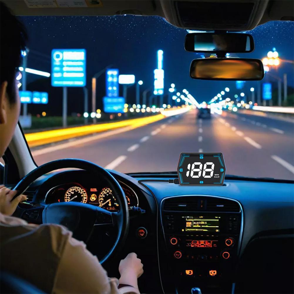 New HUD Head Up Display Beidou GPS Vehicle Speed Measurement Up High-definition Instrument Devi M6U6