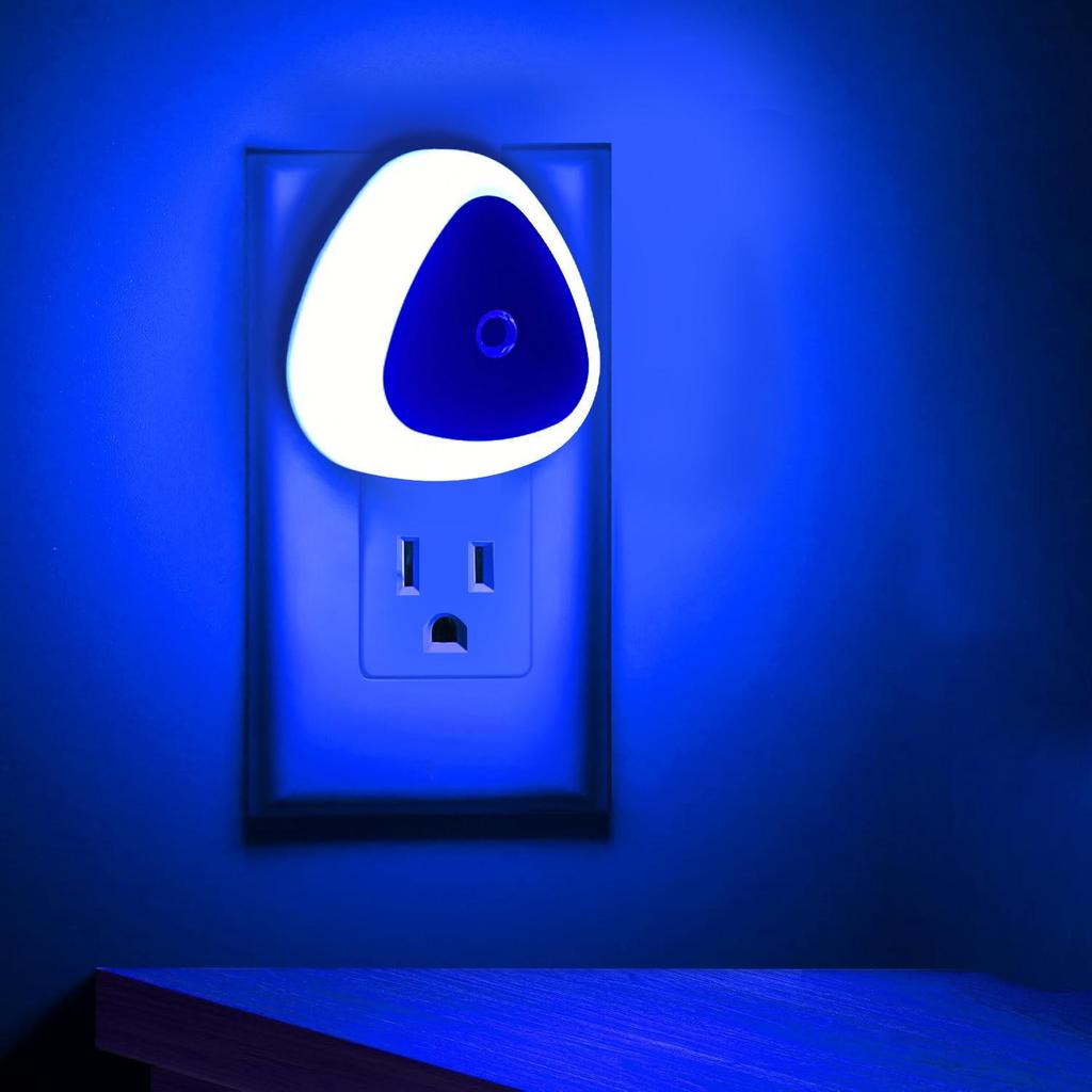 Triangle US Plug Smart LED Night Light - Energy-Saving Induction (1, 2, 4, or 6 Pack)