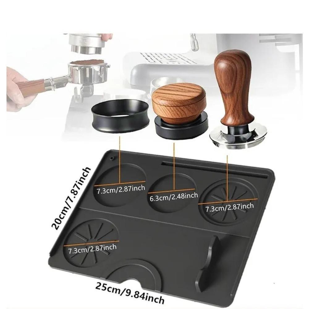 Espresso Tamping Mat Coffee Tamper-Food Grade Tamping Mat for Espresso Machine Accessories Silicone Tamper Mat for Barista Tools