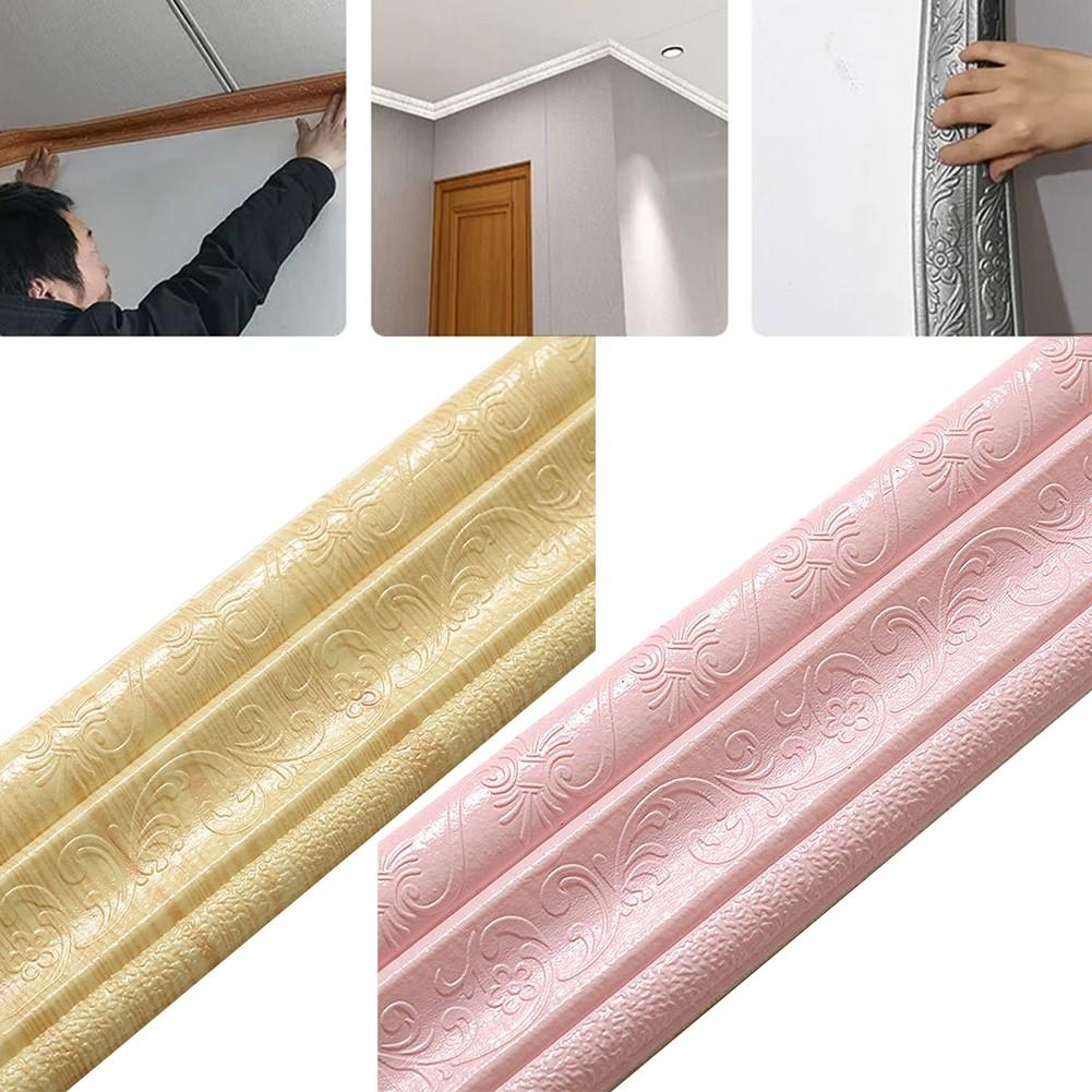 

D Foam Edge D Wall Stickers Waist Line Skirting Line жёлтый