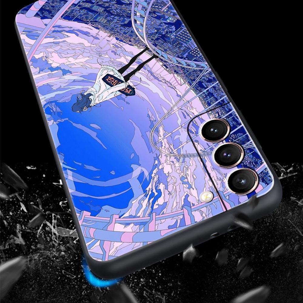 Anime Girl Art Scenery Soft Phone Case For Samsung Galaxy S23 S22 S21 S20 FE Ultra 5G S10 S10E S9 S8 Plus 10 20 Silicone Cover
