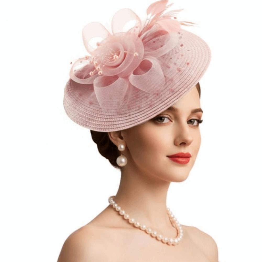 Chapeau Fascinator Vintage Élégant Magnifiques Accessoires de Cheveux Années 1920 Pince à Cheveux Coiffe de Mariée Dame