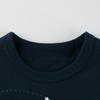 Korean Summer Short Sleeve T Shirt for Boys with Starry Sky Print Toddler Kids Top