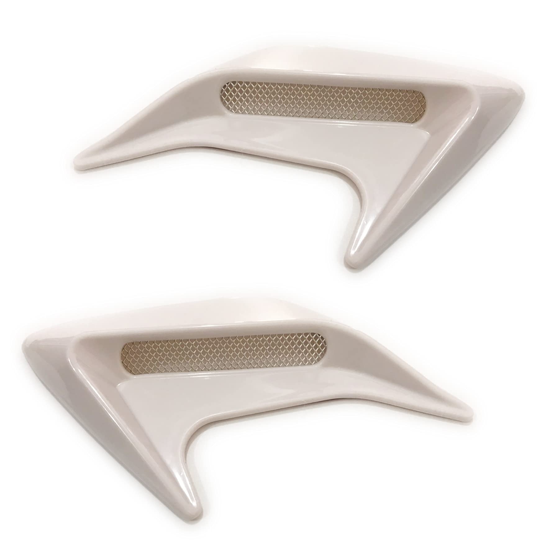 

ESNET Универсальный муляж воздуховода Комплект из 2 частей Сторона капота Универсальный тюнинг белый