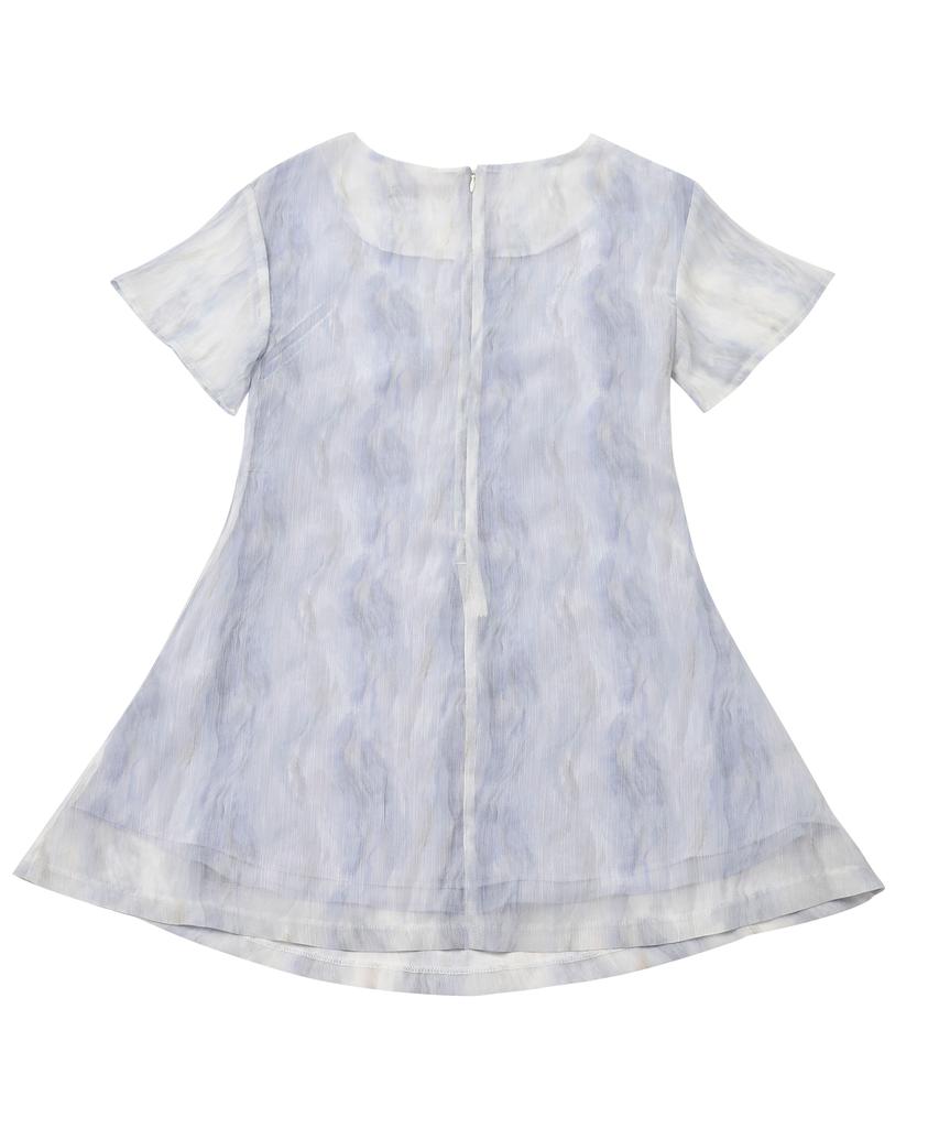 Catharsis Chiffon Mini Dress Light Purple One Size