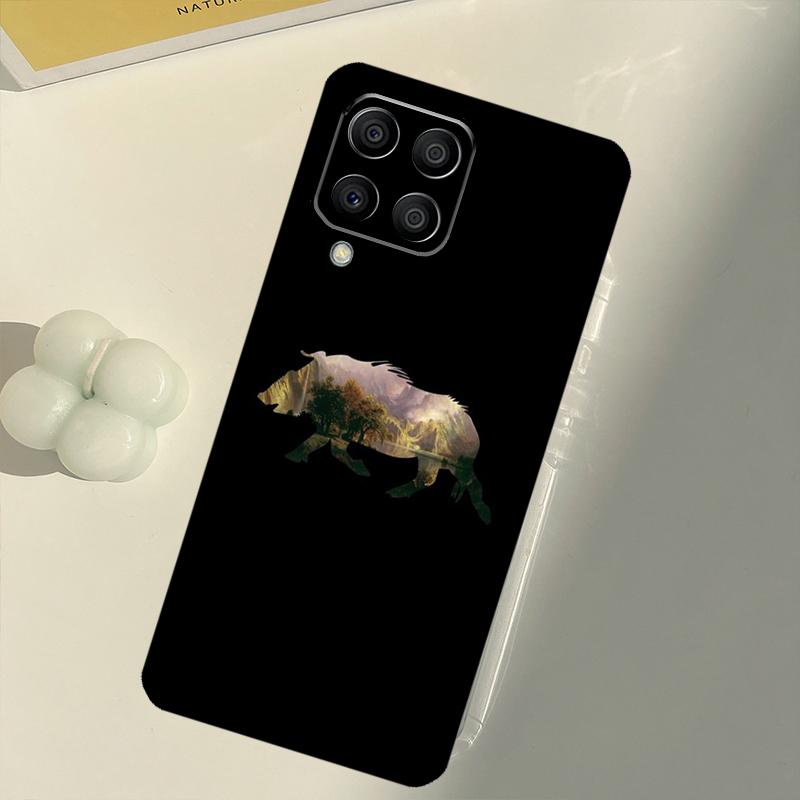 Wild Boar Pig Brown For Samsung Galaxy M16 M06 M12 M55 M15 M35 M14 M34 M54 M11 M21 M31 M13 M33 M53 M32 M52 Case