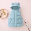 Kids' Hooded Vest: Cute Ears Sleeveless Autumn/Winter Jacket for Boys & Girls