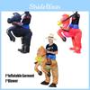 Inflatable Horse Costume Suit Interactive Party Clothing For Adults Polyester Material Brown/red/black