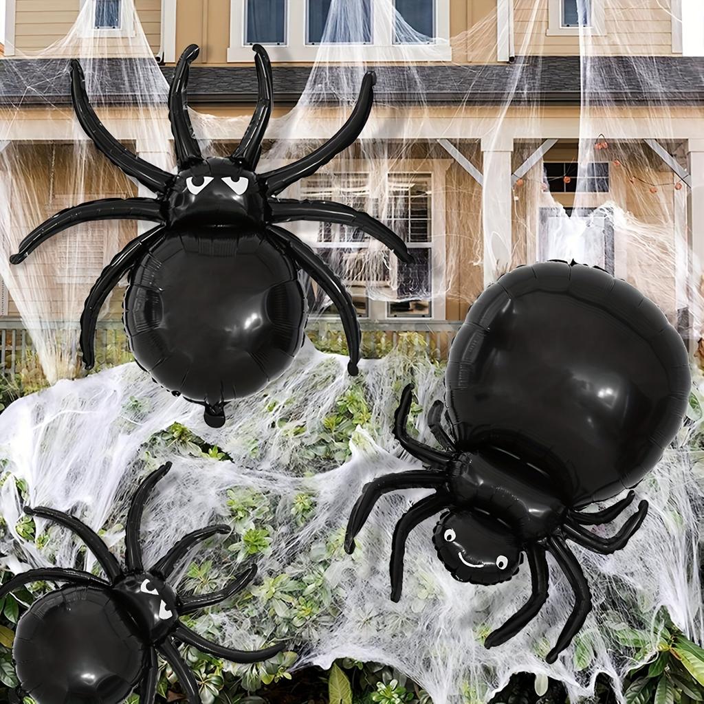 20/10/5pcs Halloween Large Spider Balloon Black Foil Balloons Happy Party Decor for Kid Toys Globos Haunted Hous Horror Props