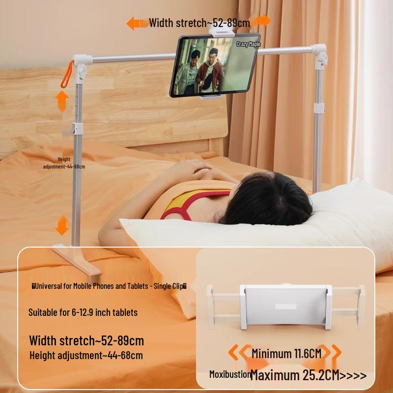 Verstellbarer Doppelgeräte-Ständer für Telefone und Tablets - Perfekt für Binge-Watching am Bett