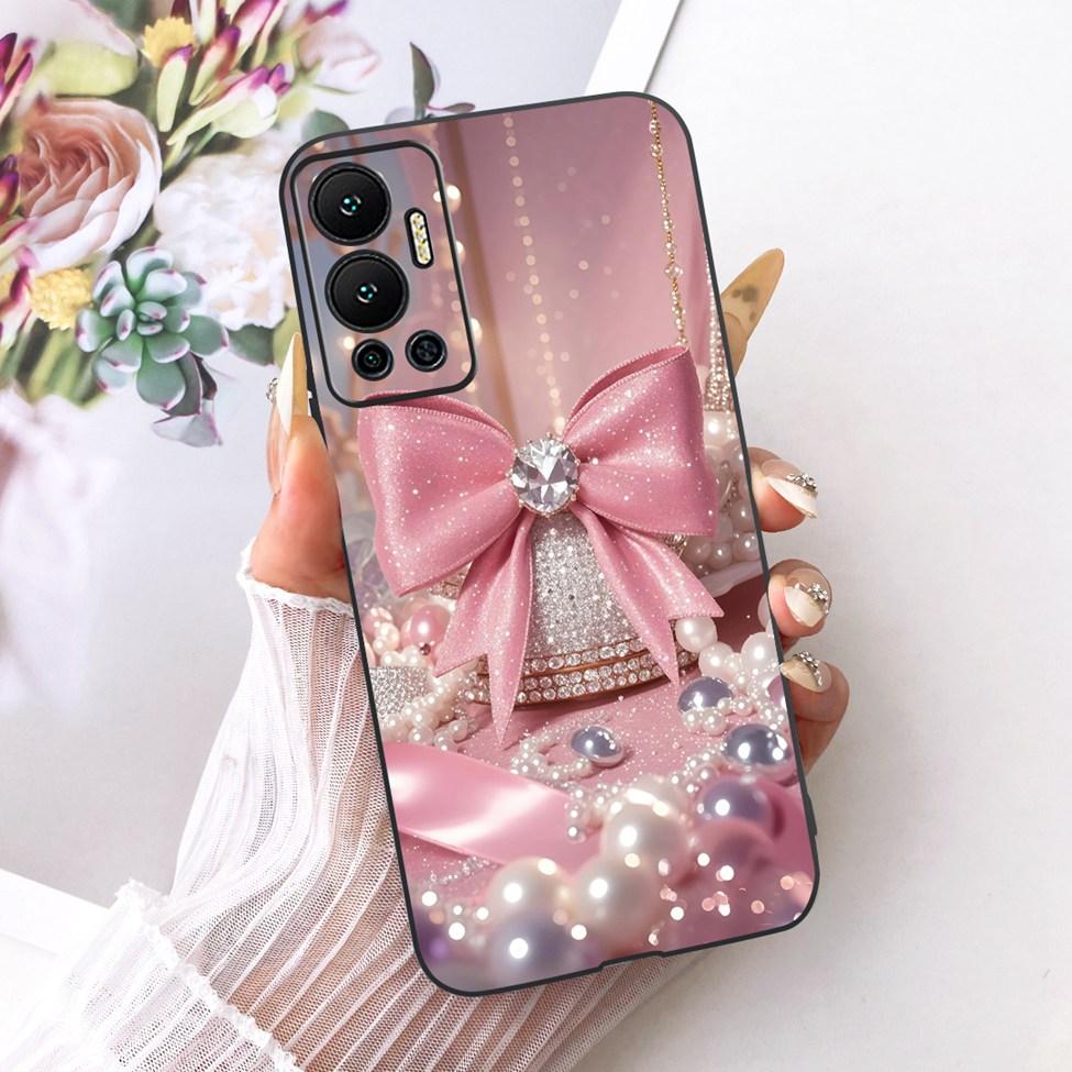 Phone Case For Infinix Hot 12 Cover Silicone Cute Cat Fashion Funny Painted Casing For Infinix X6817 X6817B