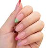 144 Pieces Pack Glossy Finish Press On Nails Full Cover French Tip Nails Fake Nails  for Daily Wear