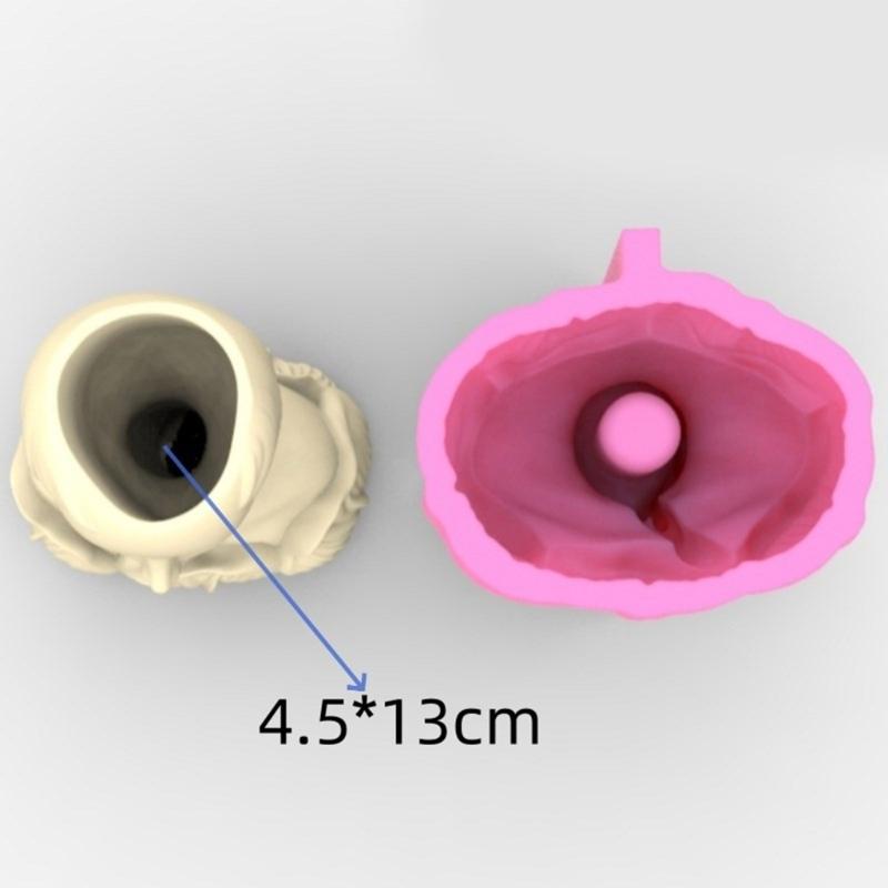 Forme din silicon pentru ghivece de flori Suport stilou Forme din rășină epoxidică Formă unică pentru vază Decorare pentru ghivece pentru pasionații de bricolaj
