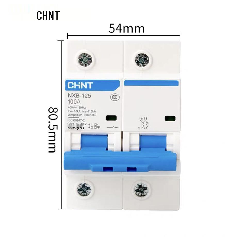 Zhengtai NXB-631P Miniature Circuit Breaker: 2P Household, 3P 63A, 4P 32A Electric Switch