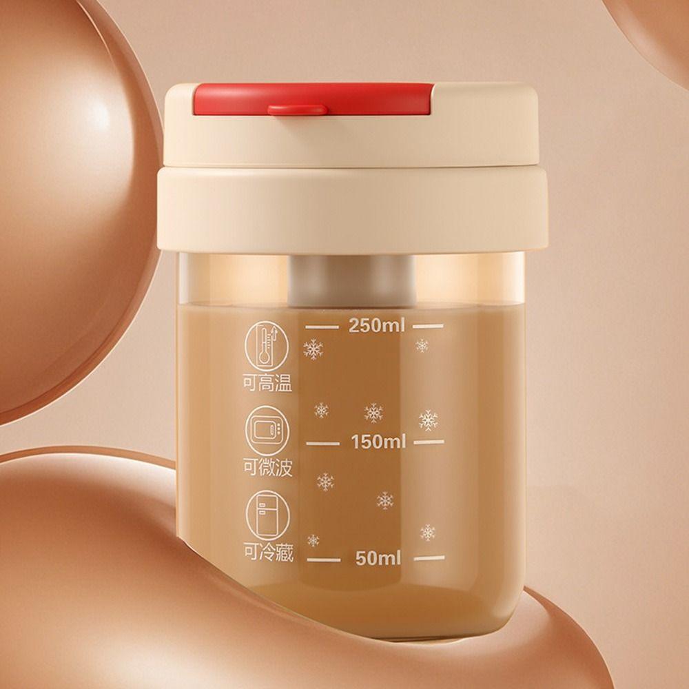 Clear Rotating Blender Mug 300ml Protein Shake Bottle Self Mixing Coffee Mug  Household