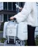 Women's Foldable Short-Distance Travel Bag with Trolley Functionality