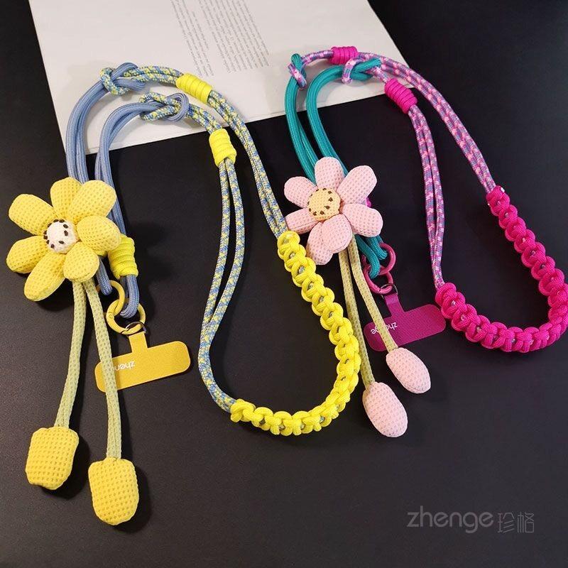 Ins Creative Flower Phone Lanyard Long Crossbody Multifunctional Camera Chain