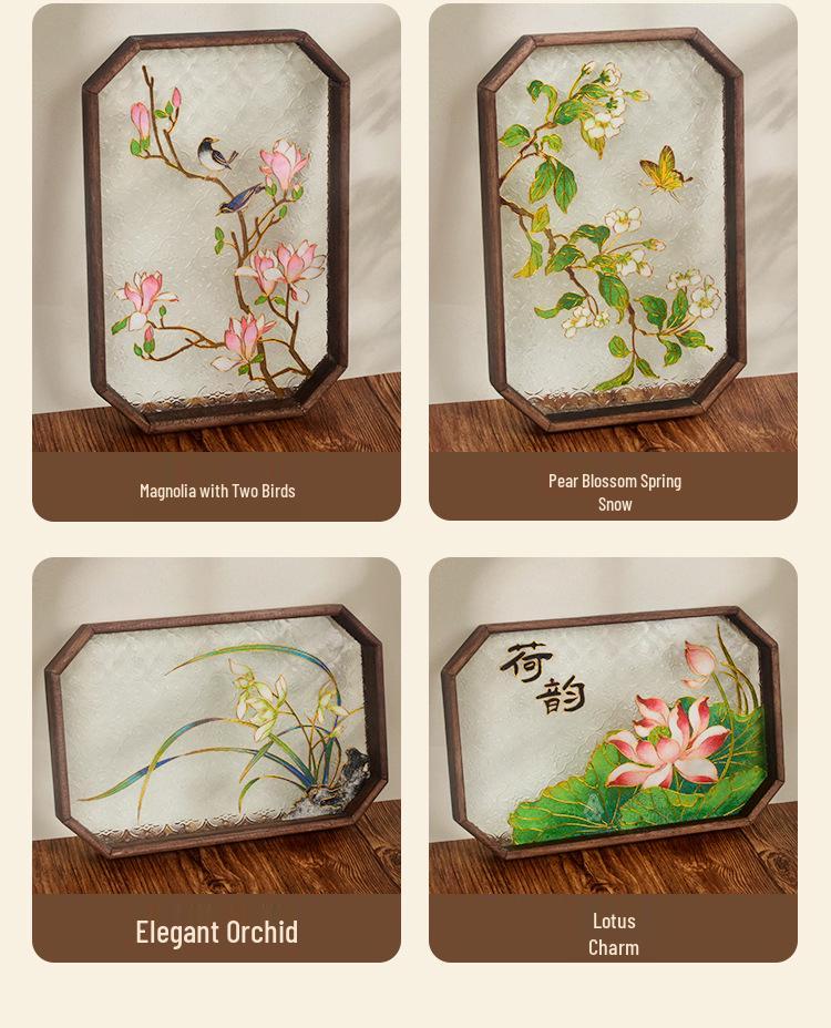 Jingtailan Cloisonné-Emaille Teeschale: Kulturelles handgemachtes DIY-Kit für das Mittherbstfest und Teambuilding