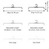 3pcs Multifunctional Stainless Steel Spring Clothes Hanger Clothes Drying Rack  Closet Storage