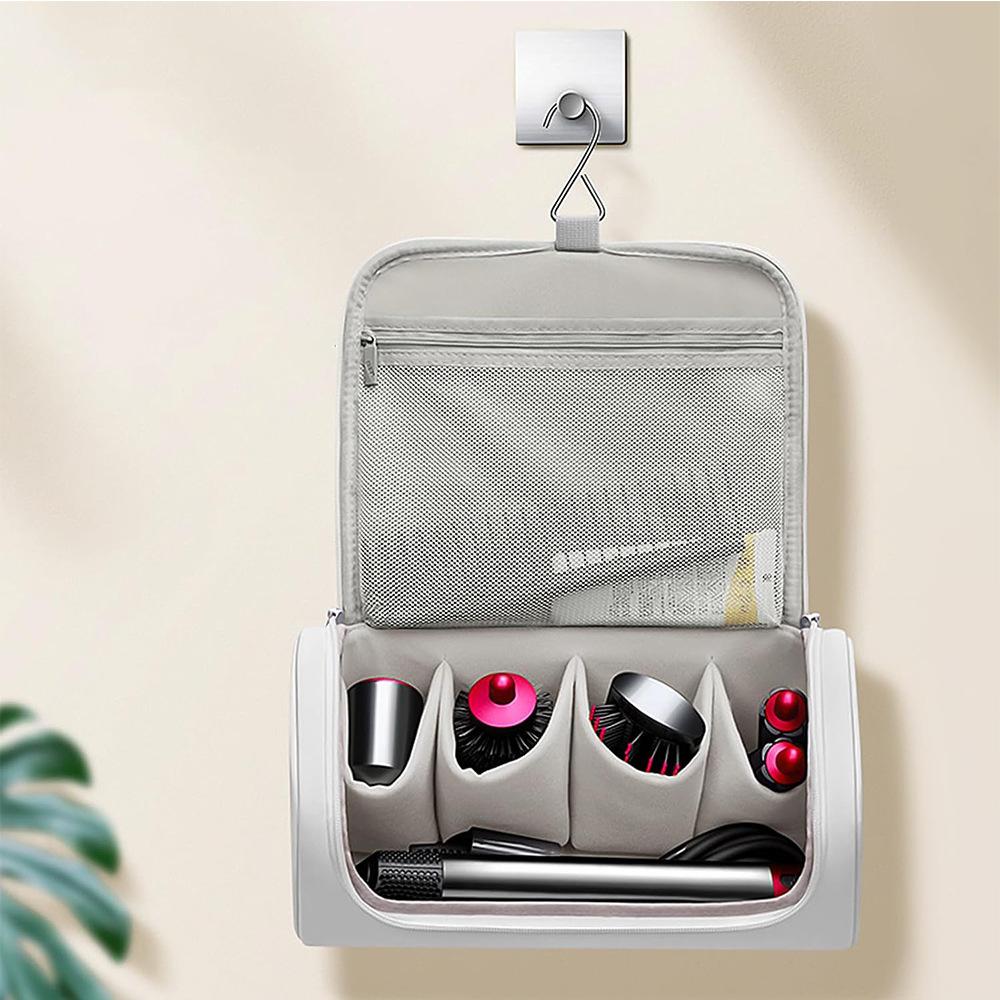 Travel Case for Dyson Hair Dryer Portable Storage Bag with Metal Hanging Hook for Dyson Airwrap Curling Iron Styling Accessories