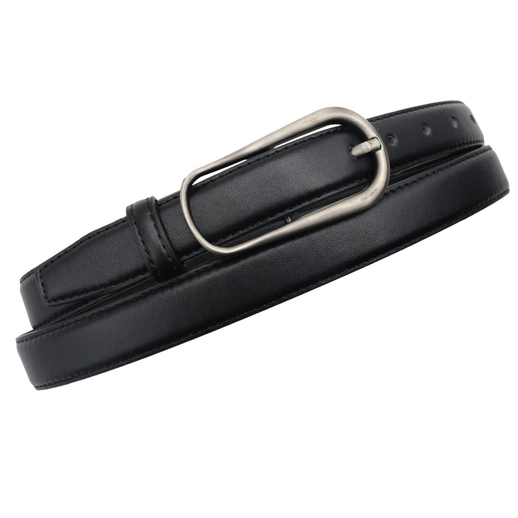 Women's New Leather Simple Casual Women's Belt Ins Style Cowhide Jeans Belt Trendy