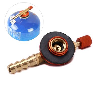 2 style Gazowy kuchenka kempingowa zawór regulacyjny Bezpieczne przełączanie ładowanie nadmuchiwany adapter do płaskiego zbiornika skroplonego cylindra