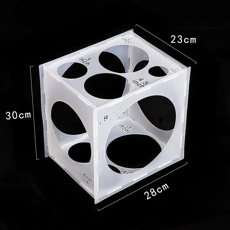 11Holes 2-10Inch Balloon Sizer Box Collapsible Balloons Measurement Tool For Balloon Decorations Balloon Arches Balloon Columns 5
