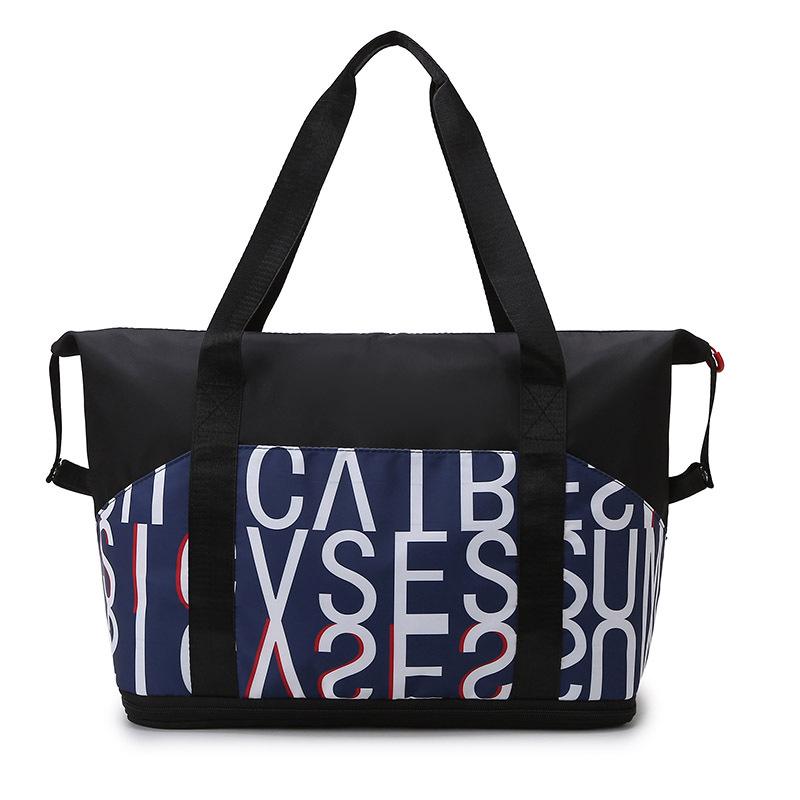 Women's Large Capacity Handheld Travel Bag - Expandable, Water-Repellent Sports & Fitness Luggage