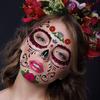 Bloody Makeup Big Mouth Face Sticker Fake Tatto Halloween Horror Tattoo Stickers  Festival Carnival
