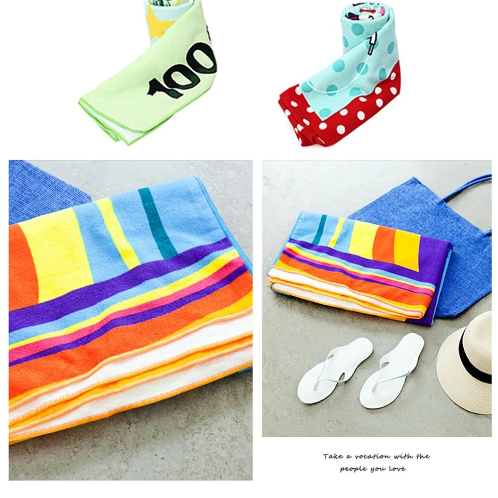 Custom Photo Beach Towel Family Pet Photo Personalized Lightweight Microfiber Outdoor Swimming Gifts Quick-Drying Bath Towel