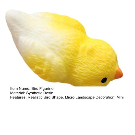 Miniatur Papageienfigur Mini Vogel Harzstatue Realistisches Tierornament Puppenhaus Feengarten Mikrolandschaft Dekoration