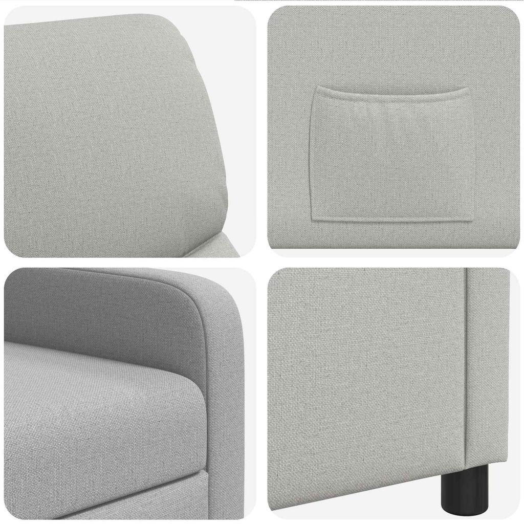 Recliner Chair Cloud Grey Polyester
